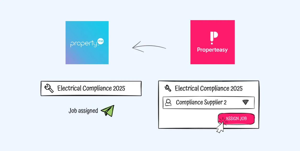 PropertyMe jobs assigned