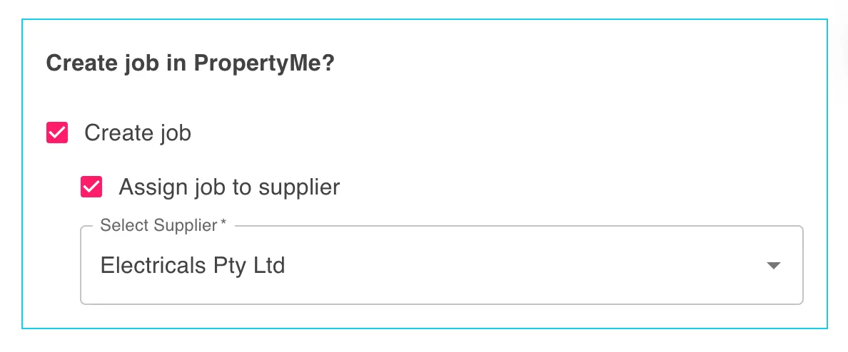 Create PropertyMe job